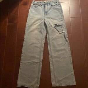 12th Tribe Light Blue Distressed Jeans